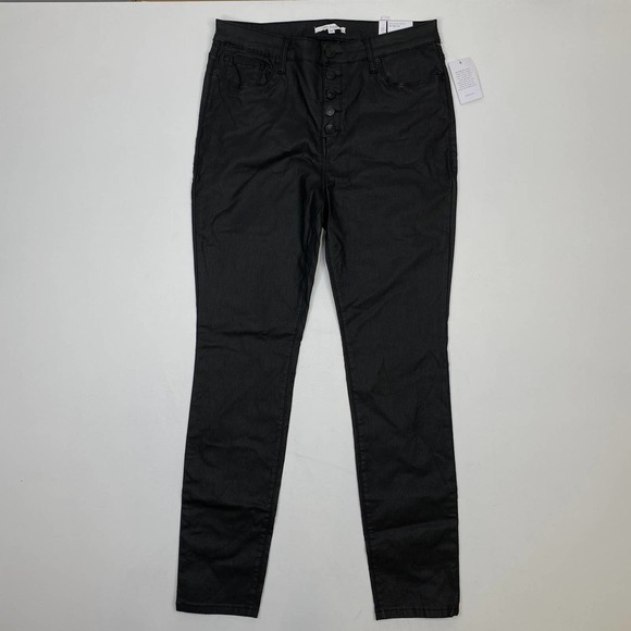 STS Blue High Rise Faux Leather Skinny Pants - Picture 1 of 11